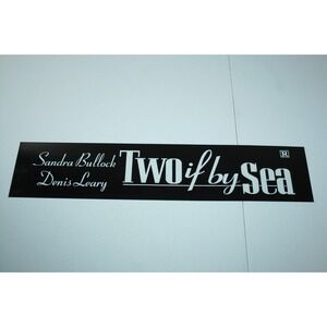 Two If By Sea Movie Theater Mylar Marquee Light Box Sign 5x25 Clear
